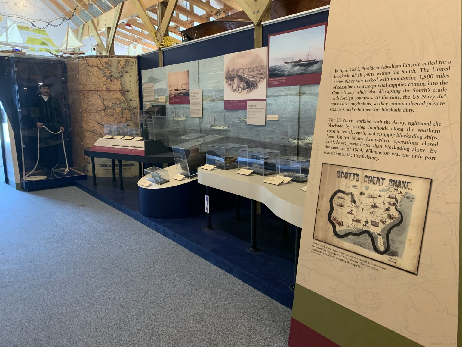 Exhibits at NC Maritime Museum at Southport